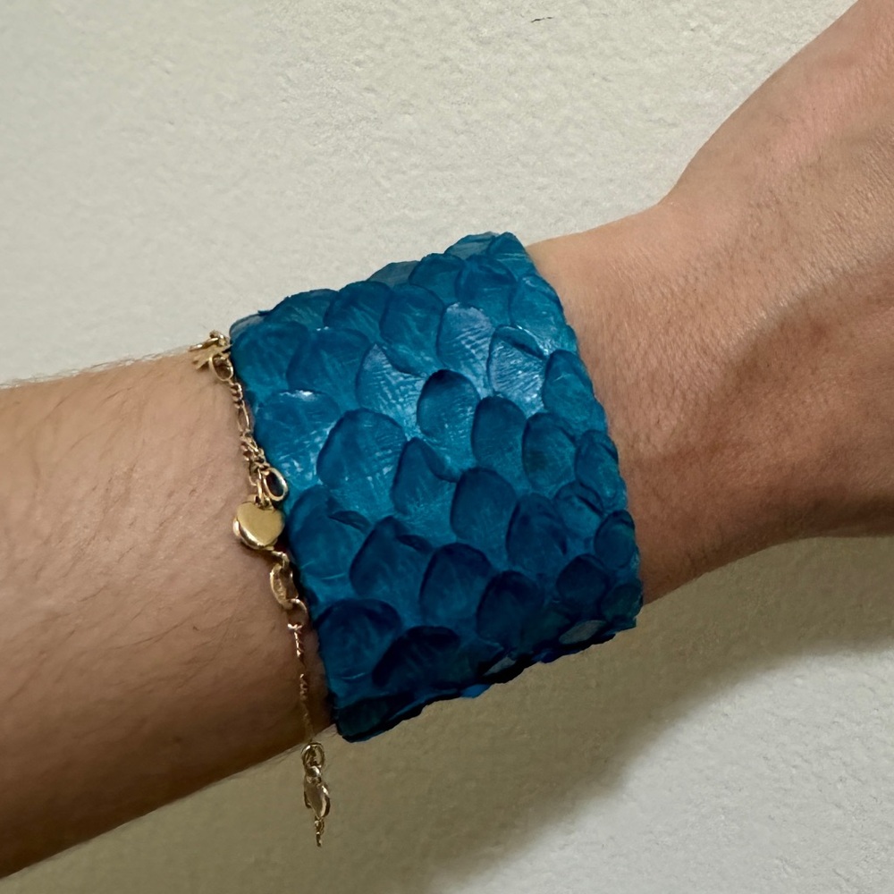 Yigal Azrouël ↠ Snakeskin Wrap Cuff